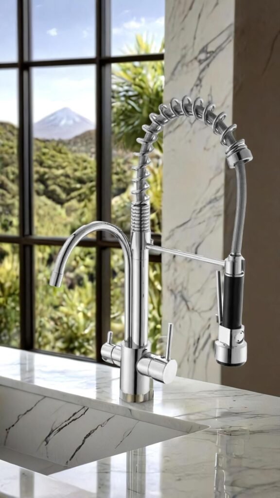 grifo con paisaje grifo dentro de casa con paisaje
